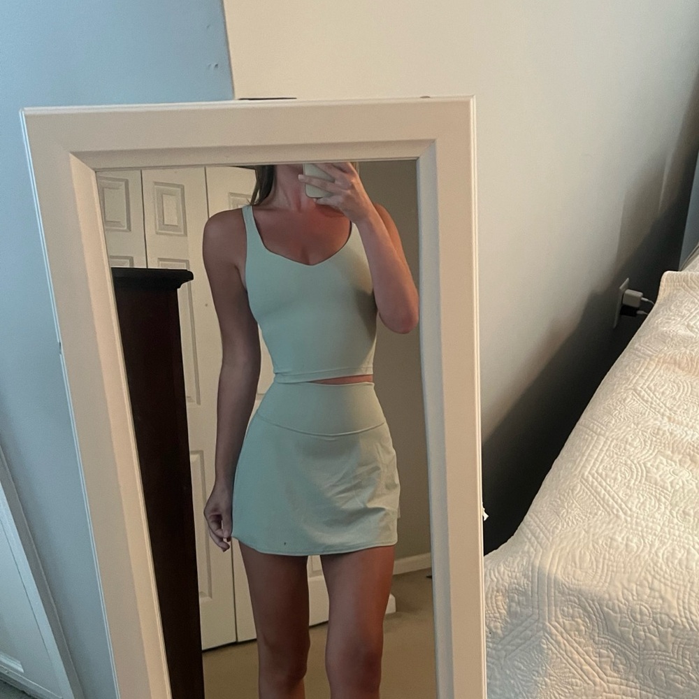 Lululemon Seafoam Align and Skirt Set NEVER WORN